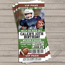 Your birthday is the day on which you were born. Amazon Com Football Ticket Birthday Party Invitations Set Of 12 Personalized Office Products
