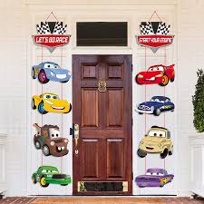 We decorated my nephew's room recently and did all diy wall art and decor. Buy Pantide Race Car Door Sign Decoration Let S Go Racing Cardboard Cutouts Porch Sign Banner For Outdoor Indoor Home Wall Decor Start Your Engine Birthday Party Supplies Favors For Boys Kids Baby