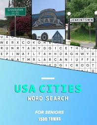 Most of the book has no connection whatsoever to the treasure hunt. Buy Usa Cities Word Search For Seniors A Big Educational Word Find Book Of United States American Towns And Cities For The Elderly Hunt While History 60 Puzzles