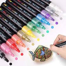 Clear pens body clearly see how much paint is inside the pens. Glass Set Of 12 Water Based Paint Marker Pens Metal And Ceramic Works On Almost All Surfaces Paint Pens For Rock Painting Diy Craft Stone Arts Crafts Sewing Painting Drawing