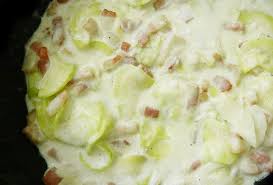 Courgettes A La Carbonara Legere Ww Plat Et Recette Recettes De Cuisine Courgette Carbonara Recette Avec Courgette