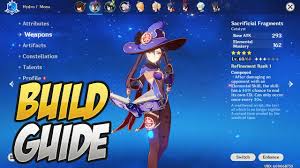 1 profile 1.1 introduction 1.2 personality 1.3 appearance 2 combat info 2.1. The Best Way To Build Mona Genshin Impact Youtube