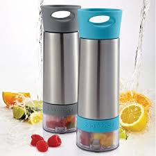 Aqua Zinger Insulated Water Bottle That Infuses Water With Fresh Fruits While Keeping Water Chilled A Great Gift Idea Flavored Water Infused Water Cool Stuff