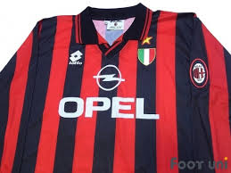 Plantilla del milan temporada 1995/1996. Ac Milan 1996 1997 Home Long Sleeve Shirt 18 Baggio Online Store From Footuni Japan