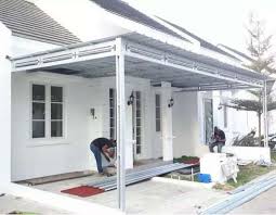Kini terdapat beragam jenis atap untuk rangka kanopi baja ringan yang dapat anda pilih. Pembuatan Canopy Dan Rangka Atap Baja Ringan Garansi Murah Tanpa Dp Konstruksi Dan Taman 801133706