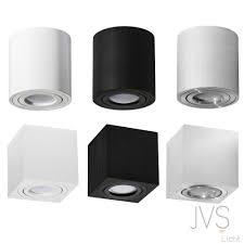aufbauleuchte aufbaustrahler led deckenlampe milano gu10 230v cube spot aufputz ebay aufbauleuchte led deckenbeleuchtung deckenlampe