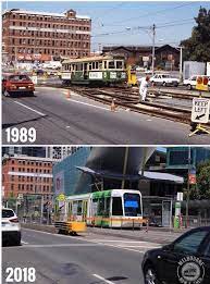 Clarendon St South Melbourne Before And After Construction Of The Melbourne Exhibition Centre Heritage Places In Melbourne Melbourne Tram Melbourne Victoria