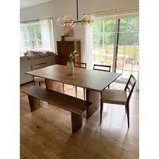 Anton Solid Wood Dining Bench Burnt Wax In 2020 Wood Dining Bench Dining Bench Dining Chairs