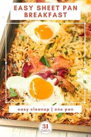 Easy Sheet Pan Breakfast Recipe Shredded Hashbrown Recipes Sheet Pan Recipes Hashbrown Recipes