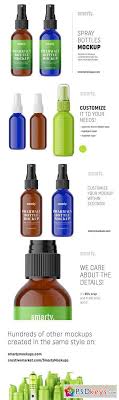 Download Blue Amber Spray Bottle Mockup