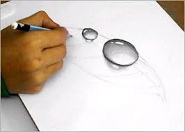 Pencil is a very versatile artistic medium. Easy 3d Art Pencil Drawing How To Draw 3d Dew Drop On Leaf 5 Steps With Pictures Instructables
