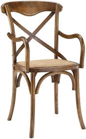 Check spelling or type a new query. Modway Gear Rustic Modern Farmhouse Elm Wood Rattan Dining Armchair In Walnut Home Kitchen Amazon Com