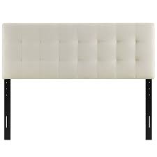 Your measurements will depend on how wide your mattress is and how high you want your headboard. Contemporary Headboards Lyon Ivory Fabric Headboard Eurway