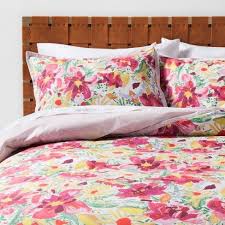 Bogaterra Floral Reversible Duvet Cover Set Opalhouse Target Duvet Covers Floral Floral Duvet Cover Duvet Covers