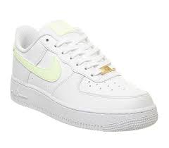 Free shipping for many items! Nike Air Force 1 07 Trainers White Barely Volt F Sneaker Damen