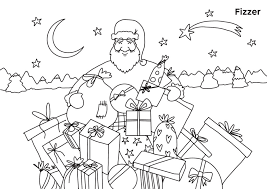 Coloriage a imprimer pere noel couronne de renne adulte. Coloriage De Noel Feerique A Imprimer Pour Enfants Fizzer