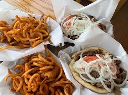 Gyro combo with curly fries; Kostas in Palatine, IL : rFoodPorn