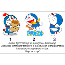 Stiker Printing Doraemon Stiker Gambar Doraemon Lucu Shopee Indonesia
