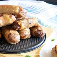 Delicious and crunchy without deep frying! Pork Spring Rolls Recipe Sustain My Cooking Habit