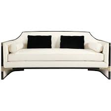 Black And White Couches For Sale Octavio Modern Black Tuxedo Trim Ivory Sofa 10 657 965 Cop Liked On Polyvore Featuring Home Furniture Sof Black Sofa Black Modern Sofa Modern Black Couch
