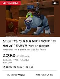 But i can't tell if the polar bear mount is a modification of the zul'aman bear mount or something truly in the game. Irrational Hatred For The In Game Store Zionxi