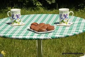 Add to favorites more colors round outdoor fitted tablecloth, round elastic tablecloth, 74 colors, option to add umbrella hole premierlinens 5 out of 5 stars (1,135) $ 39.00 free shipping add to favorites more colors flannel backed vinyl tablecloth, outdoor tablecloth with umbrella hole, or without, all sizes, 9 colors. Tavern Checks Fitted Vinyl Tablecloths Round Table Cloths Yourtablecloth