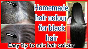 Comb this section away from the rest of hairs. Homemade Natural Hair Dye Colour 100 Safe Make White Hair To Black Hair Youtube