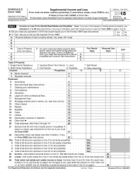 Form 1040 Schedule E 2022 Irs 1040 - Schedule E 2015 - Fill Out Tax Template Online | Us Legal Forms