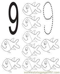 These colors occur naturally in nature and are on the light spectrum, so no color combine to make blue. Number 9 Coloring Pages 7 Com Coloring Page For Kids Free Numbers Printable Coloring Pages Online For Kids Coloringpages101 Com Coloring Pages For Kids
