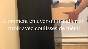 Rien de plus facile avec le carton ! Comment Enlever Ou Installer Un Tiroir Avec Coulisses De Metal Youtube