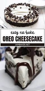 No Bake Oreo Cheesecake In 2021 Oreo Dessert Recipes Dessert Recipes Cooking Recipes Desserts