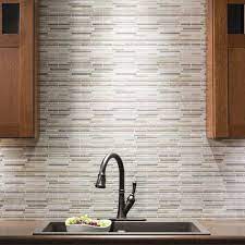 Tiles are penny round ceramic mosaic tile for kitchen and bathroom wall and floor tiles we are uaro tile ltd penny tiles are coming back in style even stronger than ever. Tack Tile Peel Stick Vinyl Backsplash Tiles 3 Pk At Menards