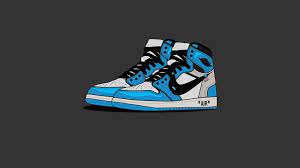 Blue Retro Jordans 1920x1080 Sneakers Wallpaper Nike Wallpaper Baby Blue Aesthetic