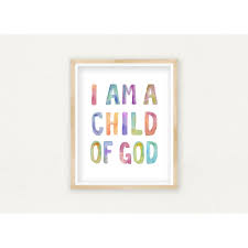 I am a child of god verse. I Am A Child Of God Bible Verse Wall Art Scripture Prints Christian Gifts Nursery Quotes Kids Room Decor Watercolor Canvas Pictures Unframed Shopee Philippines