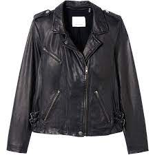 Rebecca Taylor Washed Leather Moto Jacket Real Leather Jacket Black Motorcycle Jacket Leather Moto Jacket