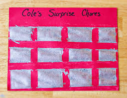 Scratch Off Chore Chart For Kids No Time For Flash Cards