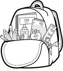 Push pack to pdf button and download pdf coloring book for free. Backpack Clipart Coloring Pages And More Free Printable Design Themes