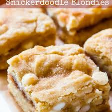 White Chocolate Snickerdoodle Blondies Recipe Yummly Recipe White Chocolate Recipes Desserts White Chocolate Desserts