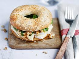 Bagel Brie Miel Et Noix Recette Recettes De Cuisine Bagel Recette Cuisine