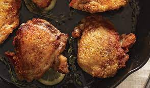 Baked boneless chicken thighs have an easy honey mustard glaze and will never dry out. Perfect Cast Iron Skillet Chicken Thighs Recipe Bon Appetit