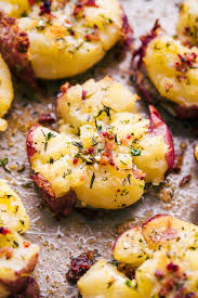 Smashed Red Potatoes Potato Side Dishes Recipes Smashed Potatoes Recipe