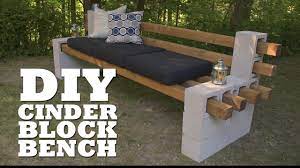 Space each post to your. Diy Cinder Block Bench Youtube