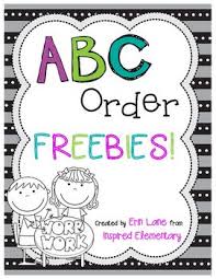Free Anchor Charts And Activities To Teach Alphabetizing To