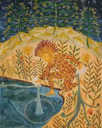 The Star 2018 Cropped 3 3 Of A Triptych That Is Part Of The Sir H N Reliance Foundation Hospital Collection The Triptych Uses In 2020 Triptych Painting Art