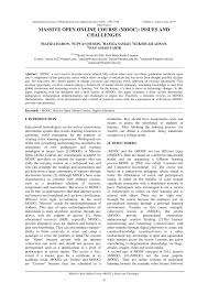 Online learning at its best. Pdf Massive Open Online Course Mooc Issues And Challenges