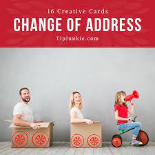 Moving has probably left you with cardboard boxes cluttering your. 16 Creative Change Of Address Cards Tip Junkie