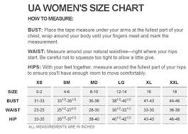 Under Armour Big Donna Size Chart
