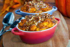 1 can crescent sheet dough. Pumpkin Bread Pudding With Caramel Pecan Sauce Martin S Famous Potato Rolls And Bread