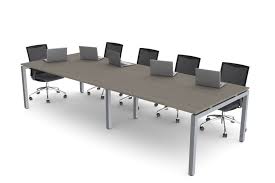 Round glass conference table and chairs set with wood. Conference Table
