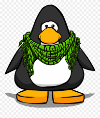 Christmas penguin, penguin with mistletoe, scarf baby bib. Scarf Clipart Green Scarf Penguin From Club Penguin Png Download 3740667 Pinclipart